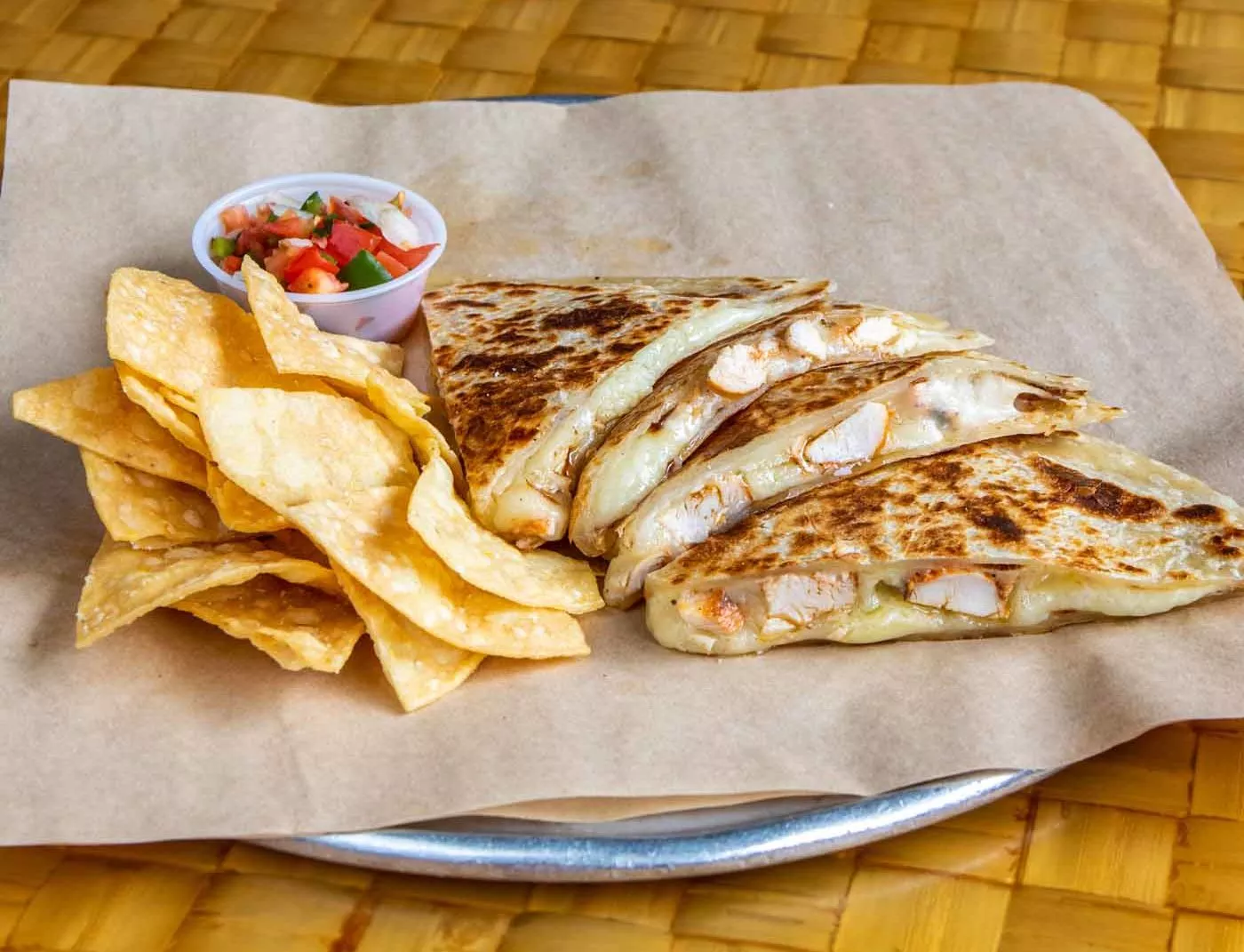 Kids' Menu 3 Kids' quesadilla.