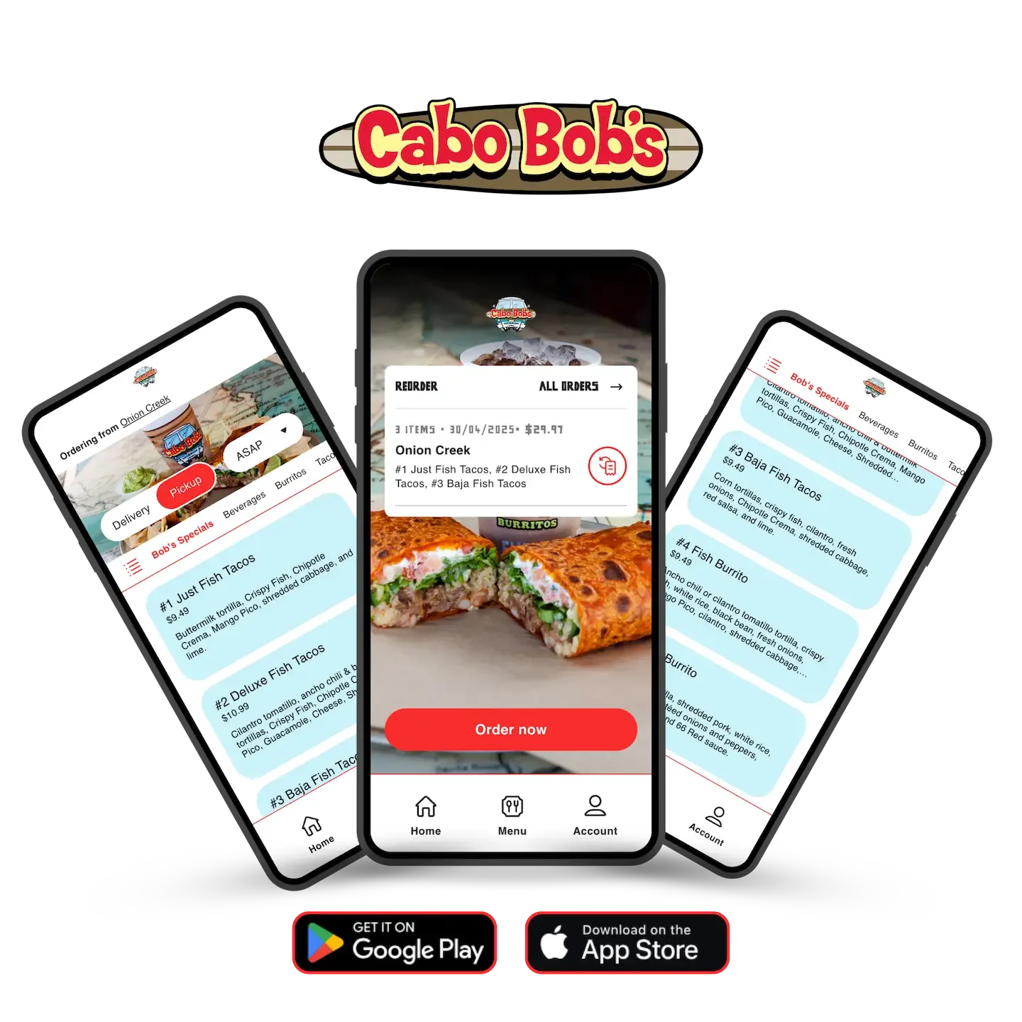 Home 2 Cabo Bob's Mobile App images